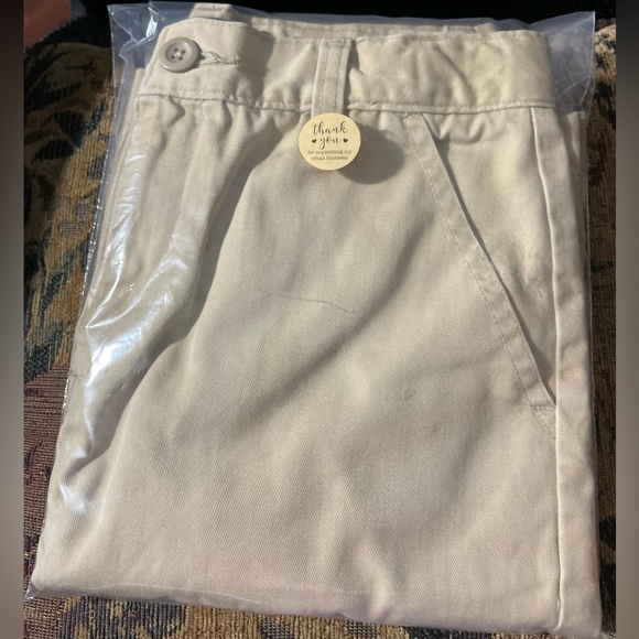 Old Navy Fall 09 Khaki/Tan Plain Front Short 100%Cotton Boy Size 10 - Picture 11 of 11